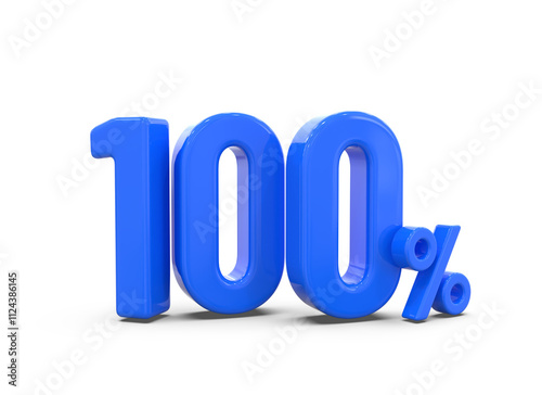 100 Percent offer Blue Number