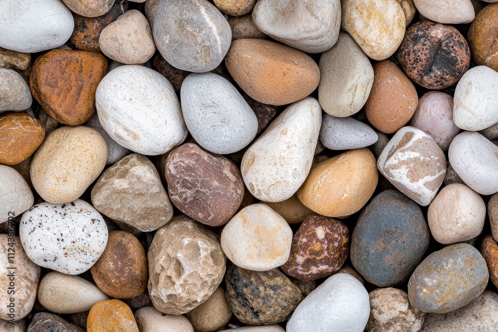 Assortment of smooth river rocks and pebbles Assortment of smooth river rocks and pebbles