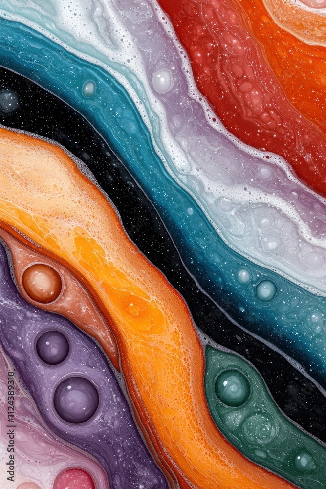Vibrant abstract fluid art background Vibrant abstract fluid art background