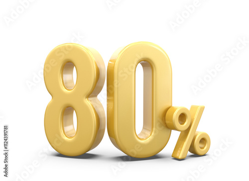 80 Percent offer Discount Gold Number