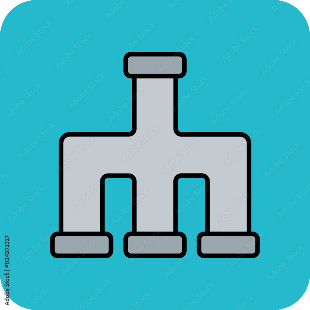 Fototapeta premium Plastic Pipe Icon