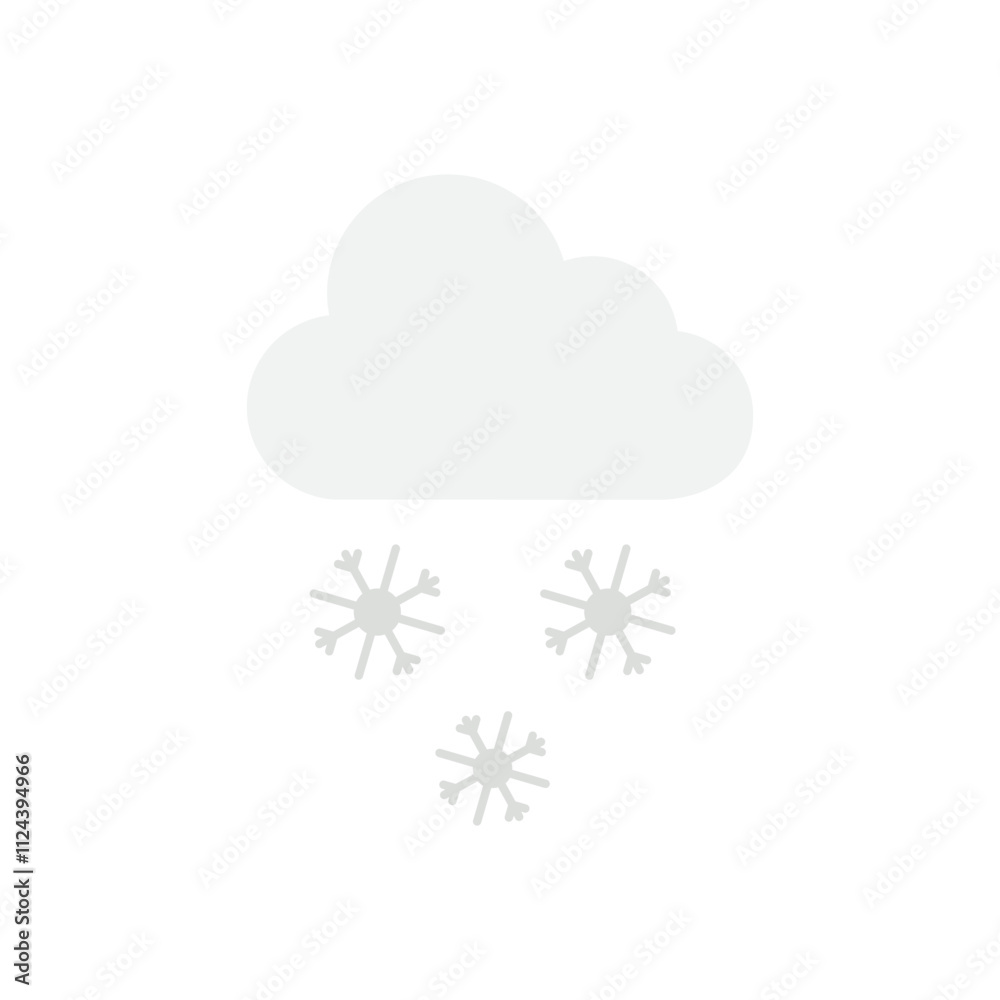Snowfall vector icon Snowfall vector icon