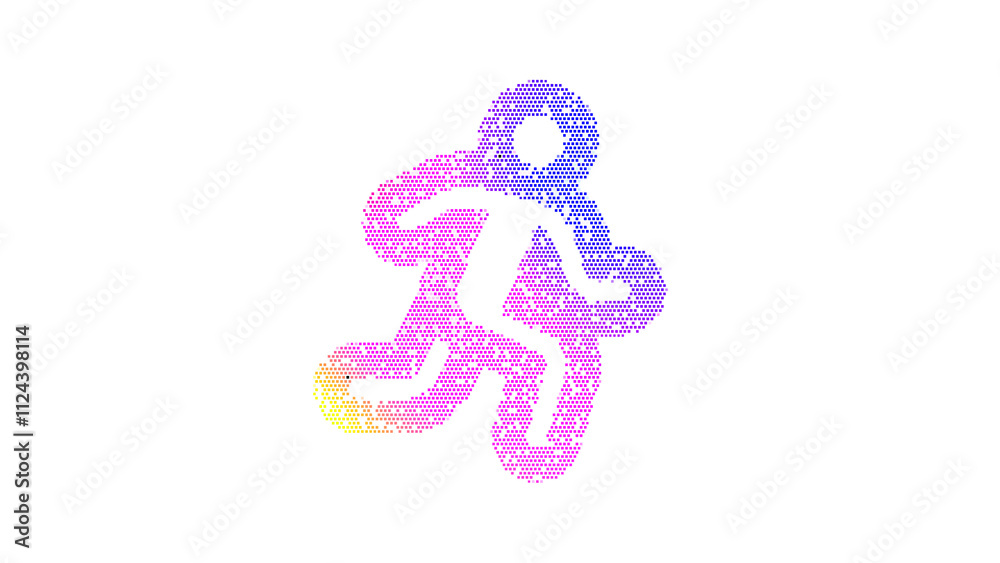 Icon running is made up of LED square shapes. There are bright diodes and there are black dead diodes Icon running is made up of LED square shapes. There are bright diodes and there are black dead diodes