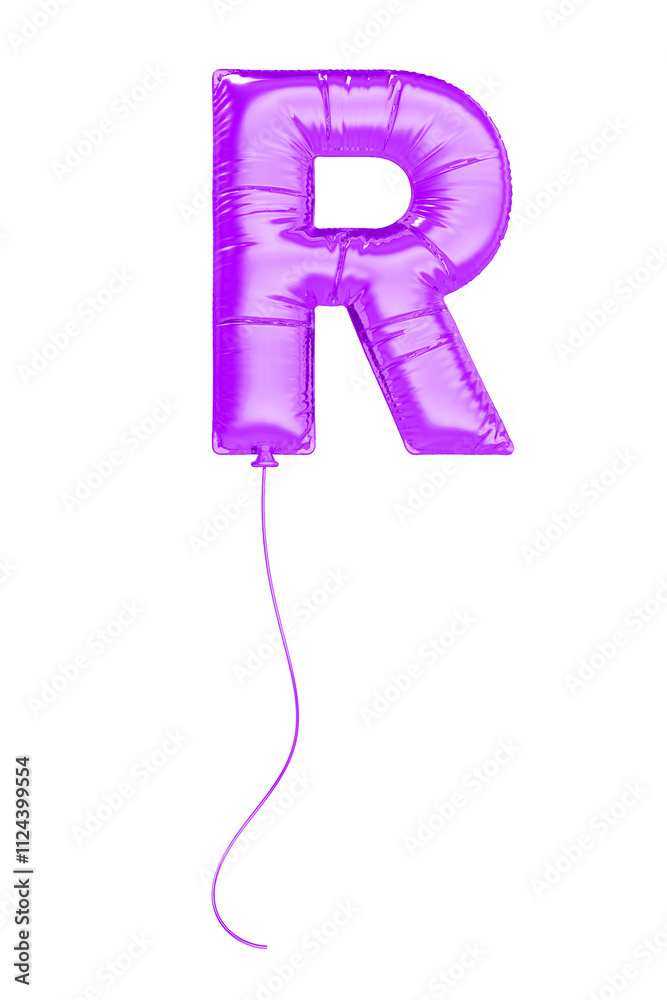 Balloon Purple Letter R Balloon Purple Letter R