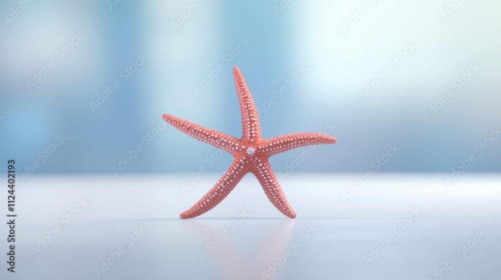 Pink Starfish on White Surface Ocean Life Marine Animal Summer Beach Theme Pink Starfish on White Surface Ocean Life Marine Animal Summer Beach Theme