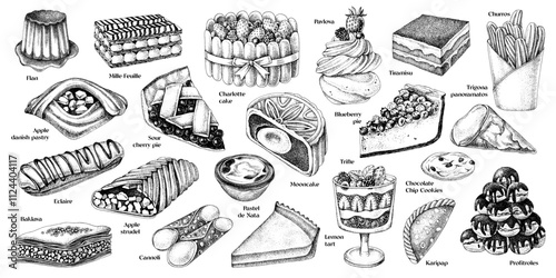 Most popular pastry types all over the world