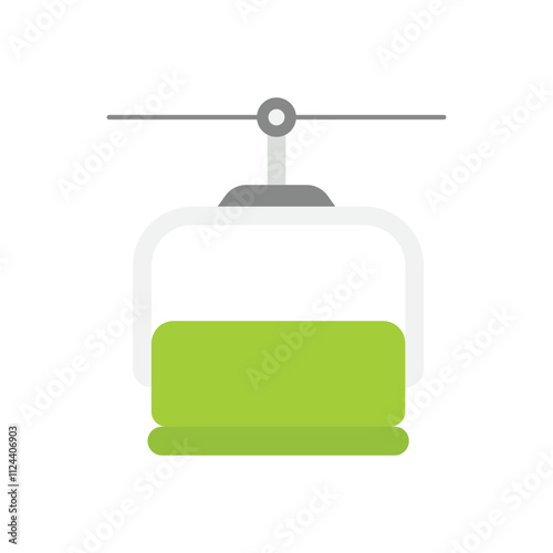 Ski Lift vector icon