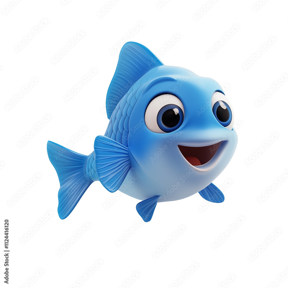 3D rendering icon blue fish illustration PNG. cartoon minimal style on transparent isolated background. 3D rendering icon blue fish illustration PNG. cartoon minimal style on transparent isolated background.