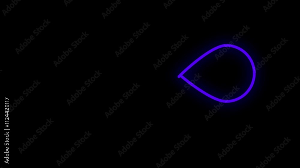 Neon style motion line icon infinite abstract neon moving seamless art loop Digital background.4k video Neon style motion line icon infinite abstract neon moving seamless art loop Digital background.4k video