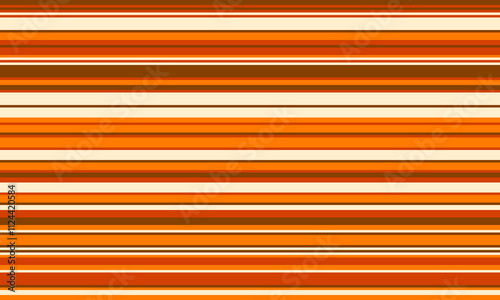 Geometric stripes seamless vector pattern with horizontal lines in varied colours, creating an abstract background. Ideal for textile design, wallpaper, or graphic prints.