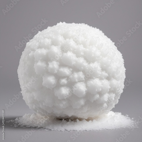 Snowball isolated on white background, cut out