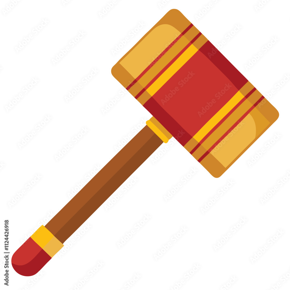 wooden mallet isolated on white background wooden mallet isolated on white background