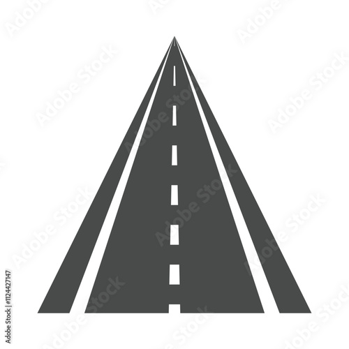 Road icon. vector black road icon. straight asphalt highway. road symbol for your web site design, logo, app, UI. road forward