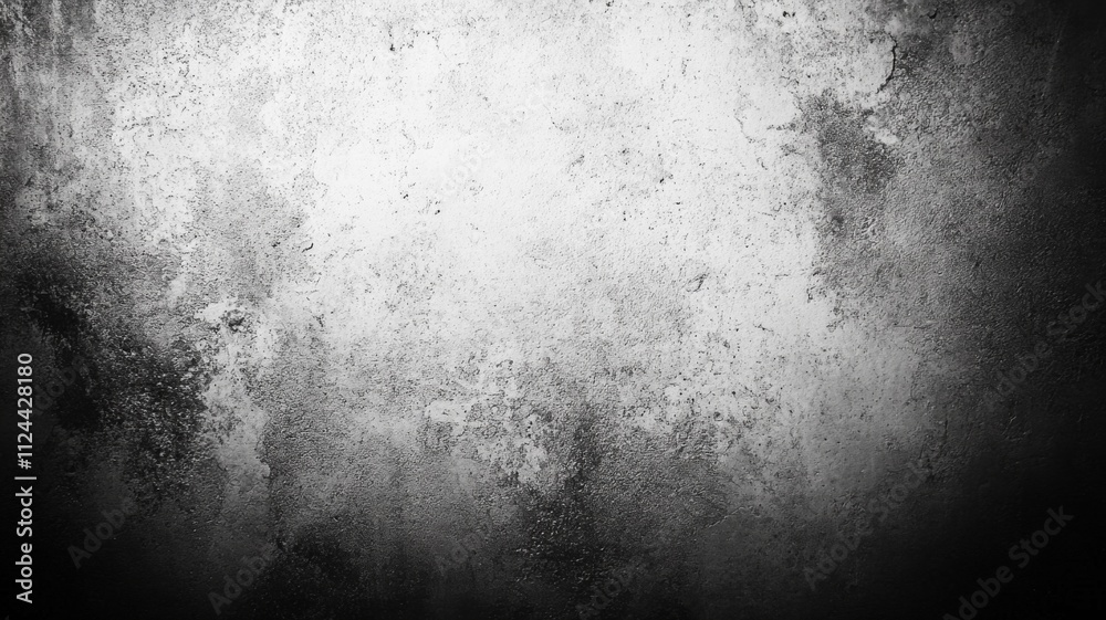 Fototapeta premium A Black and White Texture of a Rough Concrete Surface
