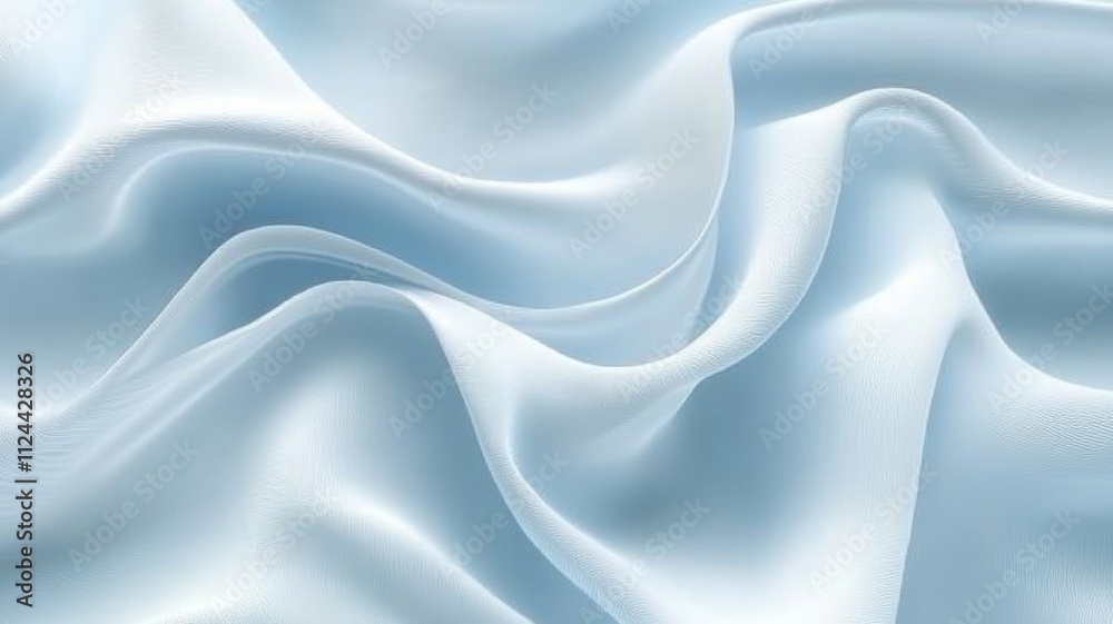 Obraz premium Abstract Light Blue Draped Fabric Texture