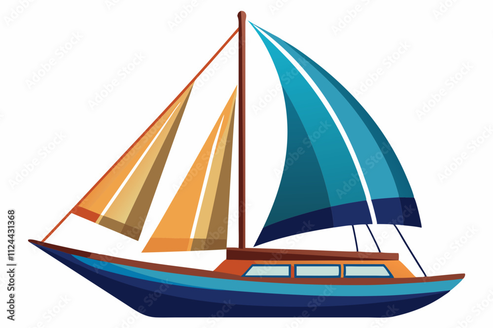 Minimalist Sailboat Vector Illustration – Line Art Design for Printable Graphics Minimalist Sailboat Vector Illustration – Line Art Design for Printable Graphics