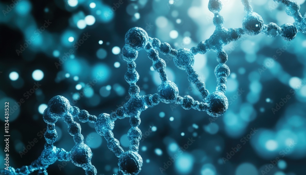 AI-generated imagery illustrating molecular interactions and DNA. AI-generated imagery illustrating molecular interactions and DNA.