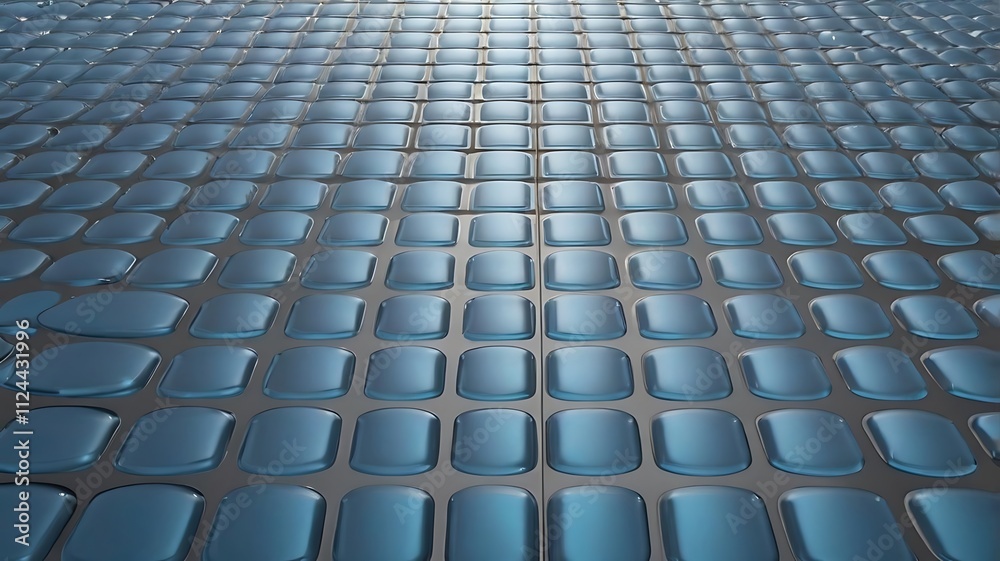Fototapeta premium Abstract Blue Glass Tile Pattern Background