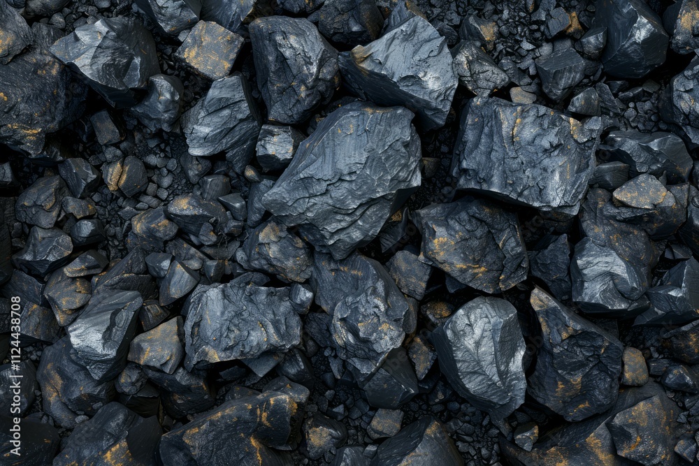 Photo of Big pile of natural black coals. Background texture for backdrops or mapping Photo of Big pile of natural black coals. Background texture for backdrops or mapping