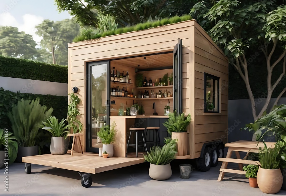 tiny house mini bar with a sustainable building concept tiny house mini bar with a sustainable building concept