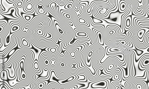 Seamless pattern for Black and white Damascus steel knife material pattern use for background and wallpaper..