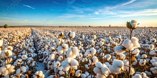 A field of ripe cotton ready for harvesting, cotton, agriculture, farm, field, rural, harvest, textile, crop, white, plant