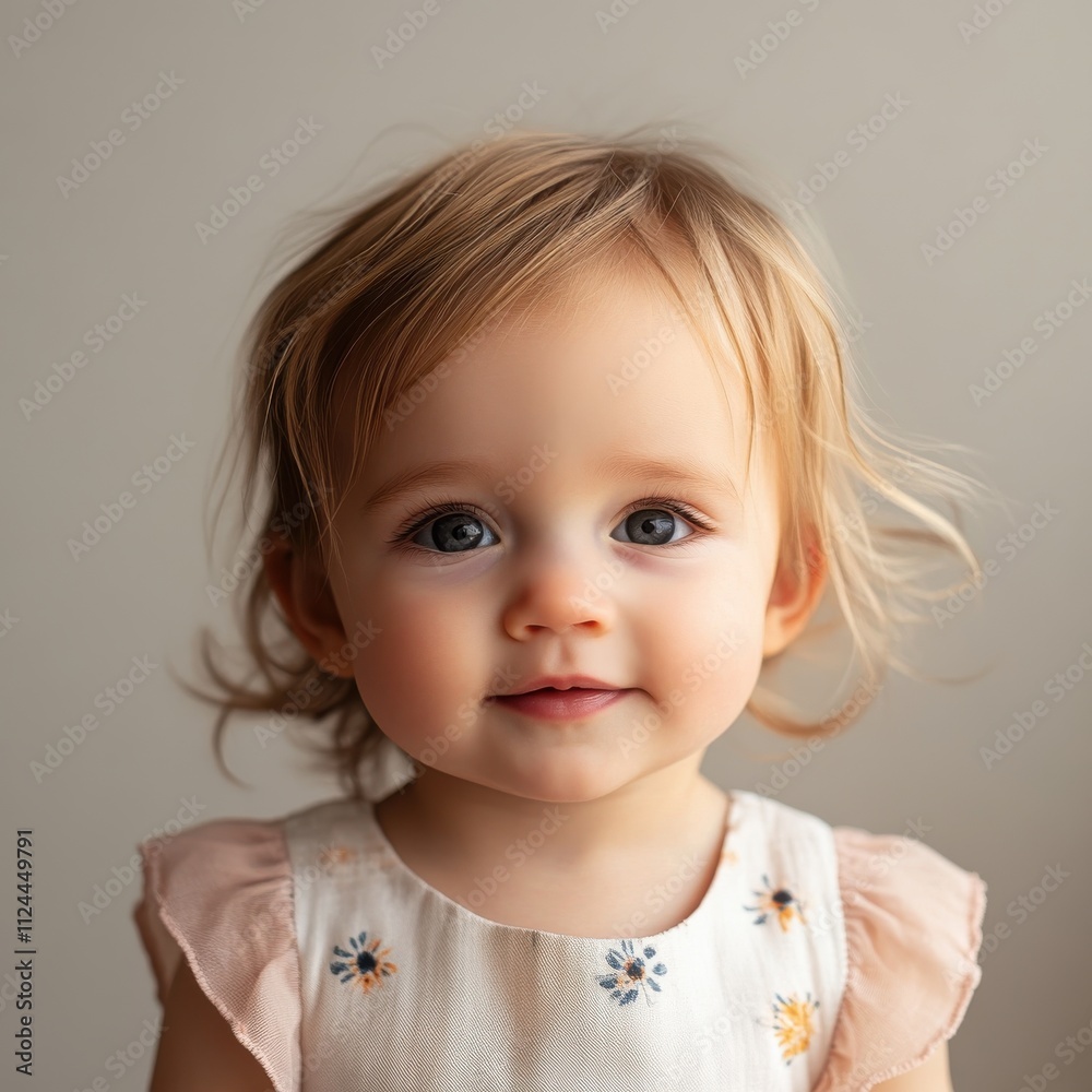 Adorable toddler girl portrait. Adorable toddler girl portrait.