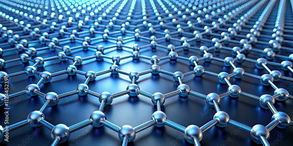 Fototapeta premium Material showcasing the innovative use of graphene layer , graphene, technology, innovation