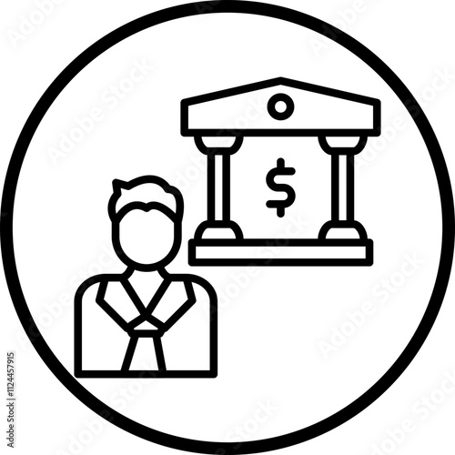Banker icon style