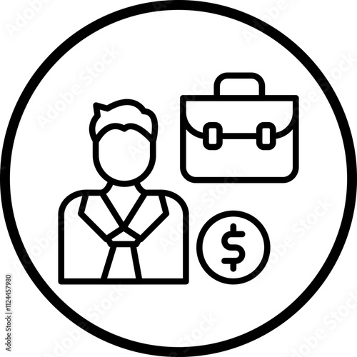 Business Man icon style