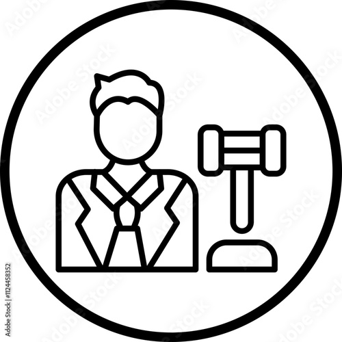 Judge icon style