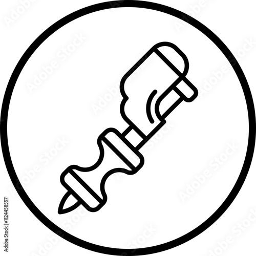 Pneumatic Tattoo Machine icon style