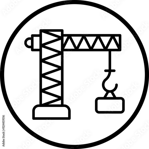 Crane icon style