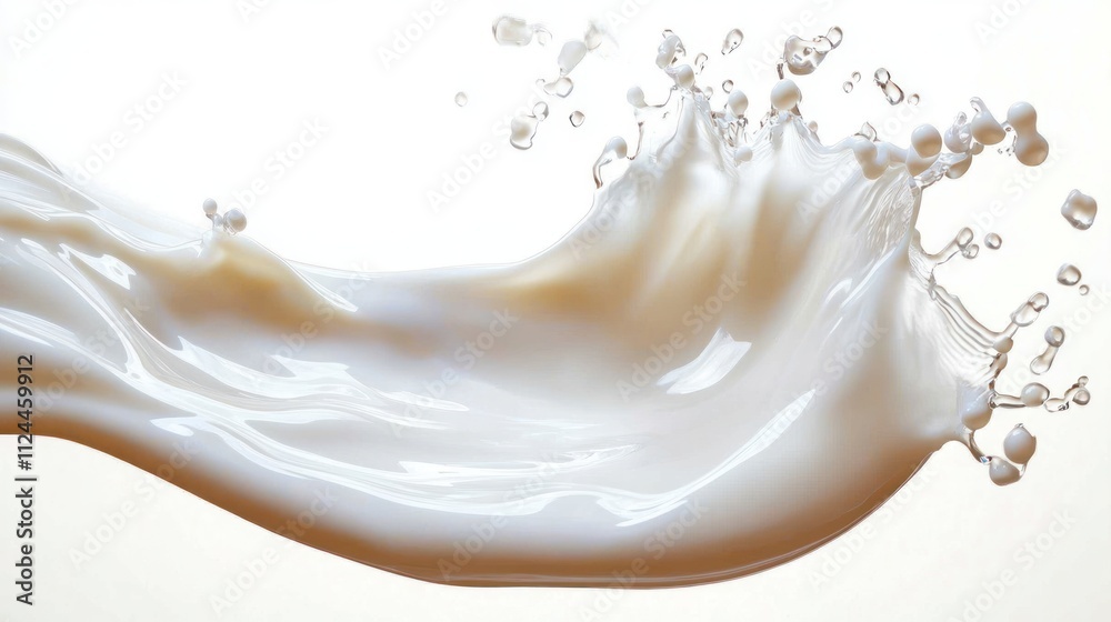 Fototapeta premium Milk Splash High Speed Photography on White Background