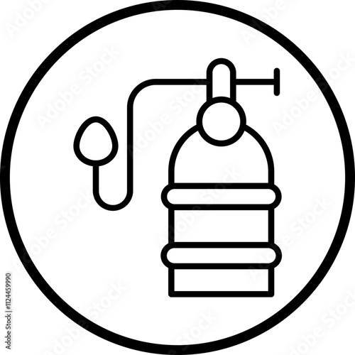Diving Tank icon style