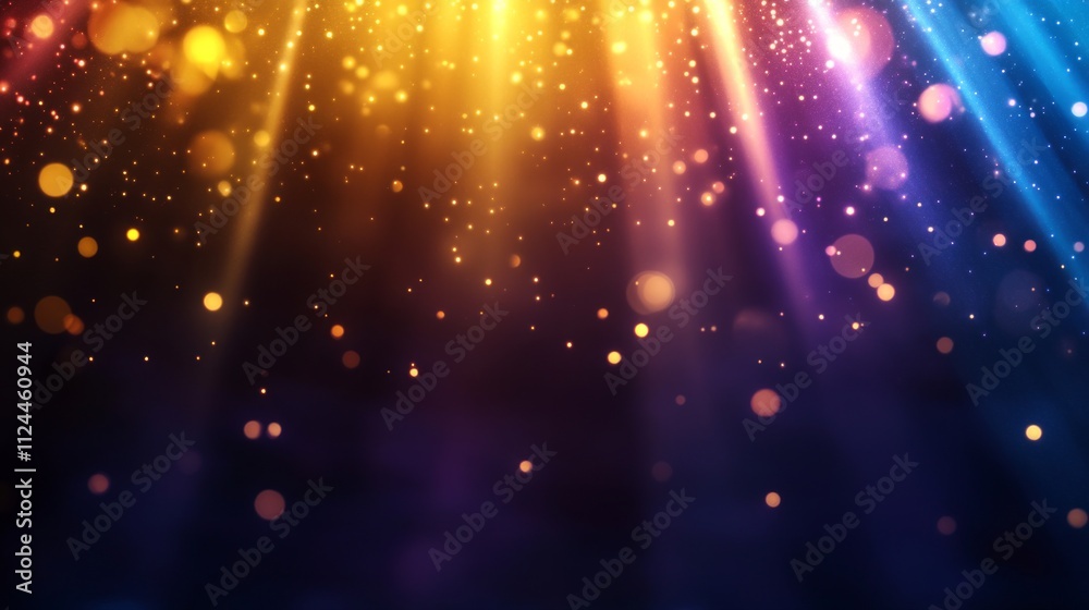 Glowing soft light prism beam event on rocky background with luminous light effects in a vibrant environment Glowing soft light prism beam event on rocky background with luminous light effects in a vibrant environment