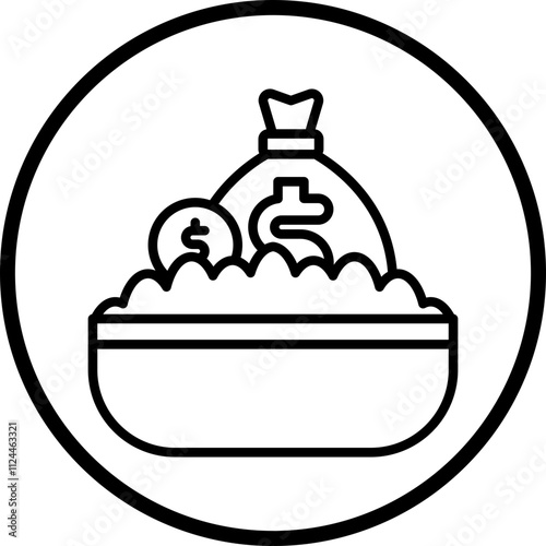 Money Laundering icon style