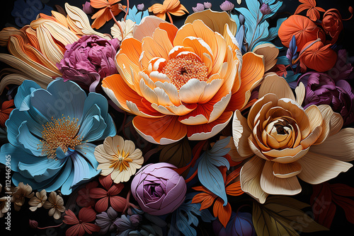 Exceptional A floral design from the collection by person