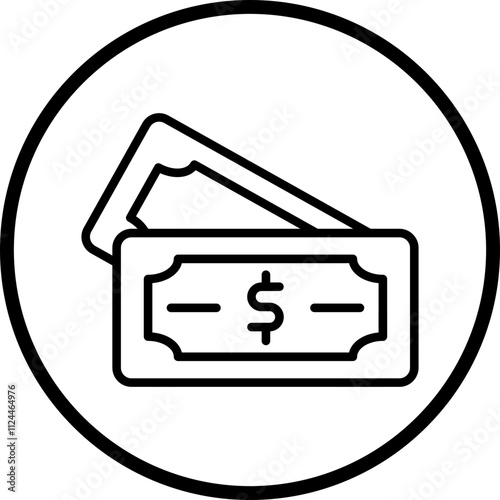 Dollar Bill icon style