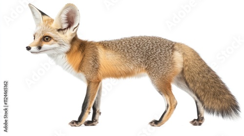 Side view of a fox showcasing its features