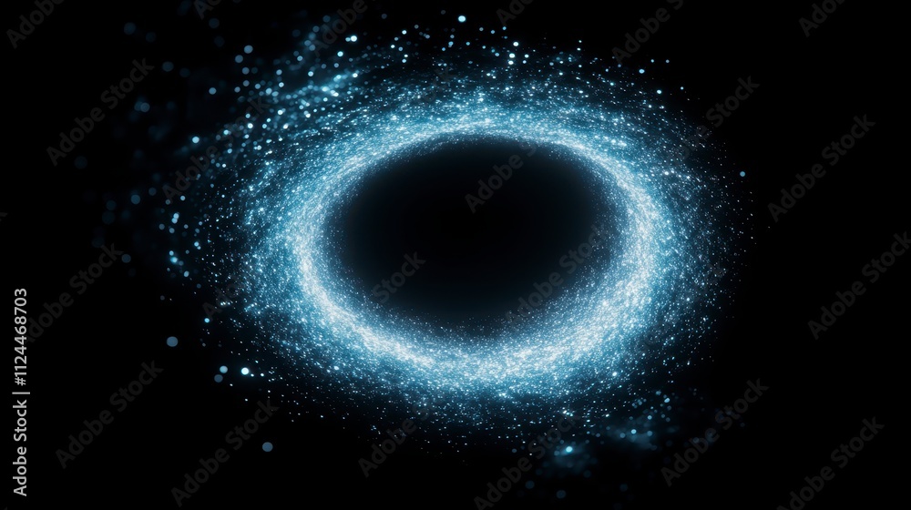 Celestial Ring Abstract Galaxy Space Cosmic Dust Nebula Background Celestial Ring Abstract Galaxy Space Cosmic Dust Nebula Background