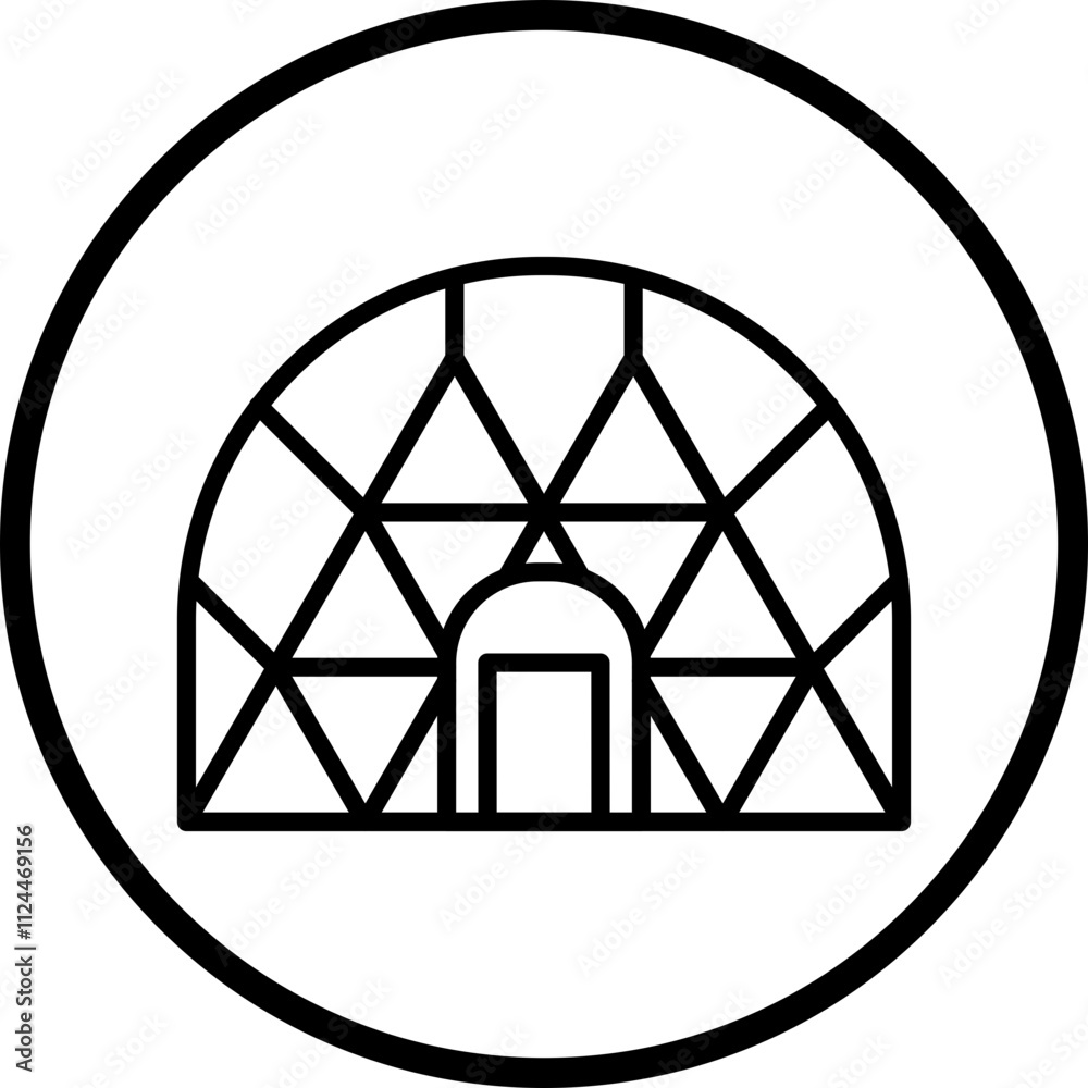 Geodesic Dome icon style Geodesic Dome icon style