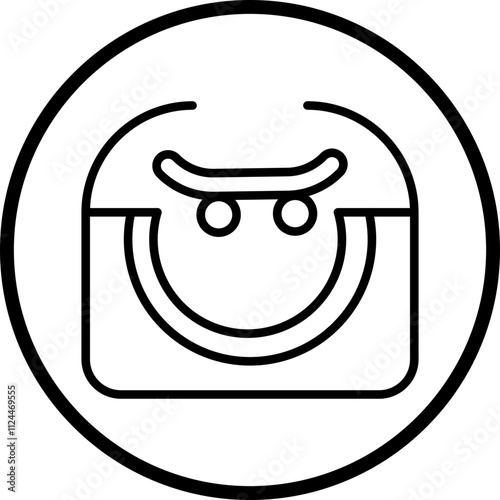 Skateboarding Park icon style