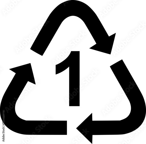 PET 1 recycle symbol