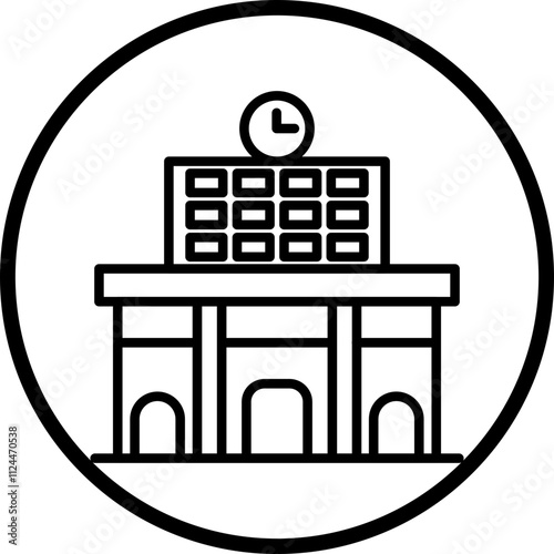Train Station icon style