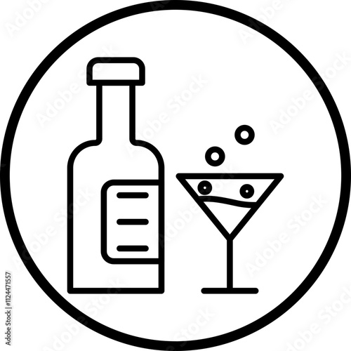 Alcoholic icon style