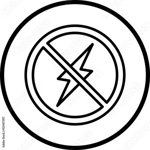 No Electricity icon style