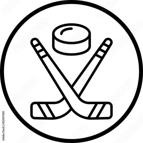 Ice Hockey icon style
