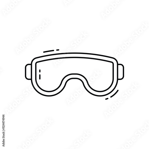 Goggle vector icon