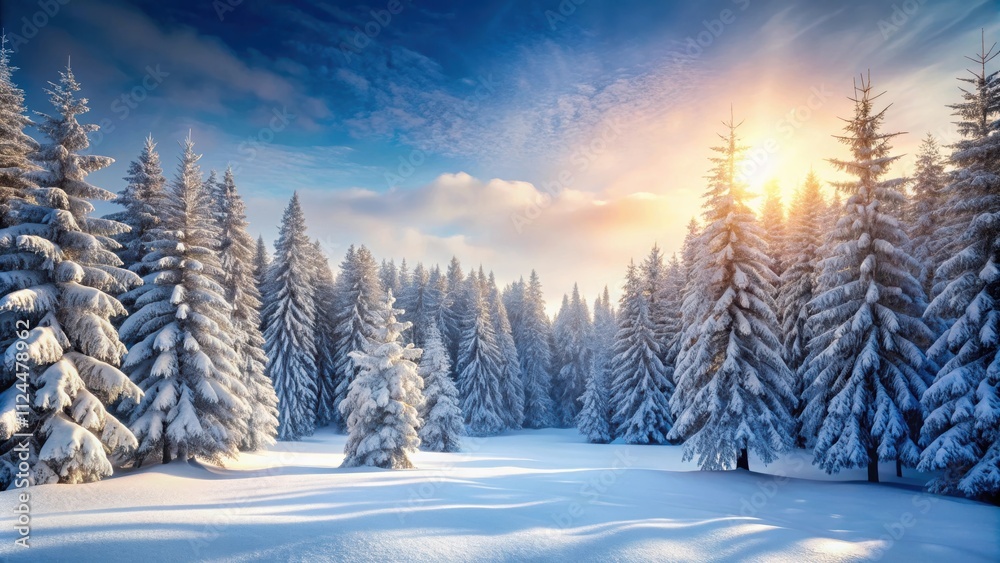 Snow-covered forest in winter , snow, winter, white, cold, trees, nature, landscape, scenic, frost, ice, snowy, tranquil Snow-covered forest in winter , snow, winter, white, cold, trees, nature, landscape, scenic, frost, ice, snowy, tranquil